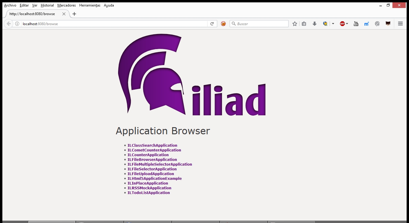 Iliad Application Browser